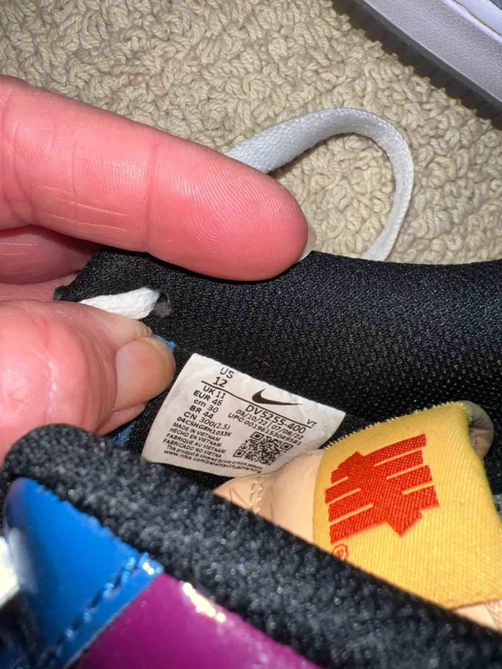 Nike Airforce 1 x UNDEFEATED Low top sneakers - Picture 5 of 8